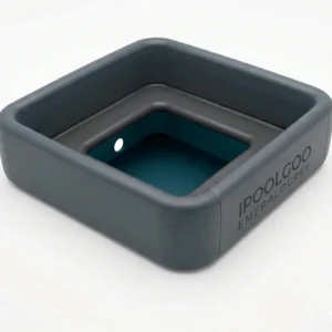 Rectangular inflatable pool with built-in benches
